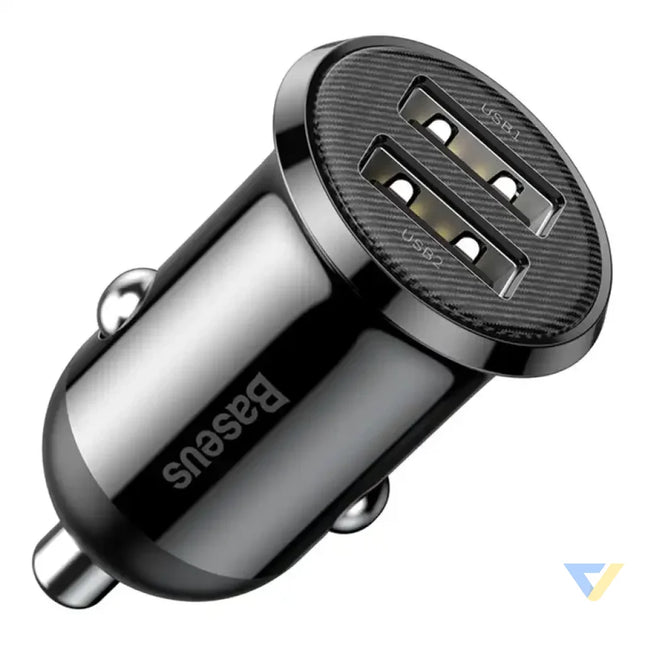 Ładowarka samochodowa Baseus Grain Pro 2x USB 4.8A (czarna) Car chargers