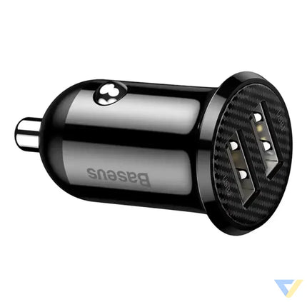 Ładowarka samochodowa Baseus Grain Pro 2x USB 4.8A (czarna) Car chargers