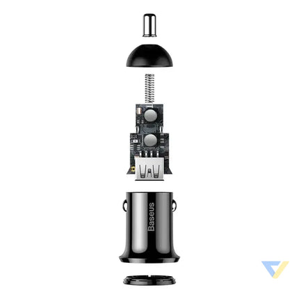 Ładowarka samochodowa Baseus Grain Pro 2x USB 4.8A (czarna) Car chargers