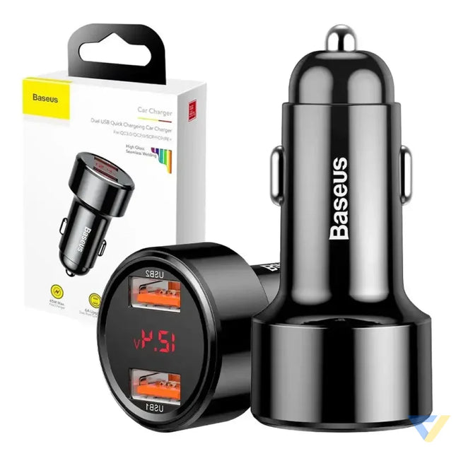 Ładowarka samochodowa Baseus Magic 2x USB QC 3.0 45W (czarna) Car chargers