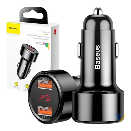 Ładowarka samochodowa Baseus Magic 2x USB QC 3.0 45W (czarna) Car chargers