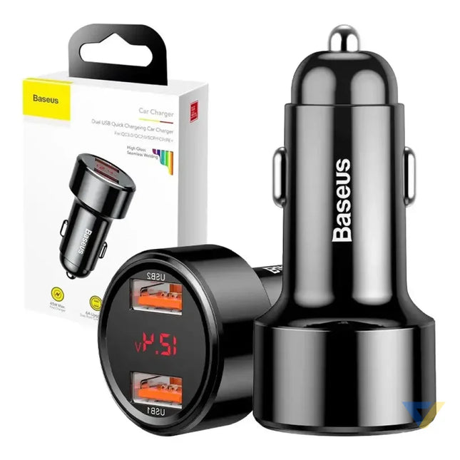 Ładowarka samochodowa Baseus Magic 2x USB QC 3.0 45W (czarna) Car chargers