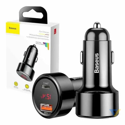 Ładowarka samochodowa Baseus Magic USB + USB C QC 4.0 PD 45W (czarna) Car chargers