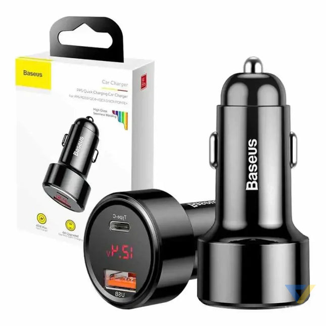 Ładowarka samochodowa Baseus Magic USB + USB C QC 4.0 PD 45W (czarna) Car chargers