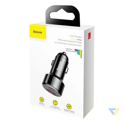 Ładowarka samochodowa Baseus Magic USB + USB C QC 4.0 PD 45W (czarna) Car chargers