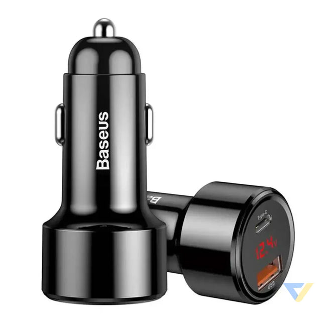Ładowarka samochodowa Baseus Magic USB + USB C QC 4.0 PD 45W (czarna) Car chargers