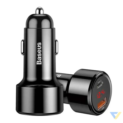 Ładowarka samochodowa Baseus Magic USB + USB C QC 4.0 PD 45W (czarna) Car chargers