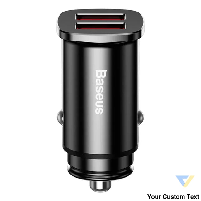 Ładowarka samochodowa Baseus Square 2xUSB QC3.0 5A 30W (czarna) Car chargers