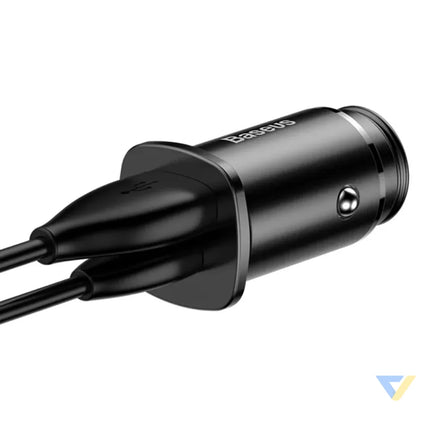 Ładowarka samochodowa Baseus Square PPS QC4.0 / PD3.0 5A 30W (czarna) Car chargers