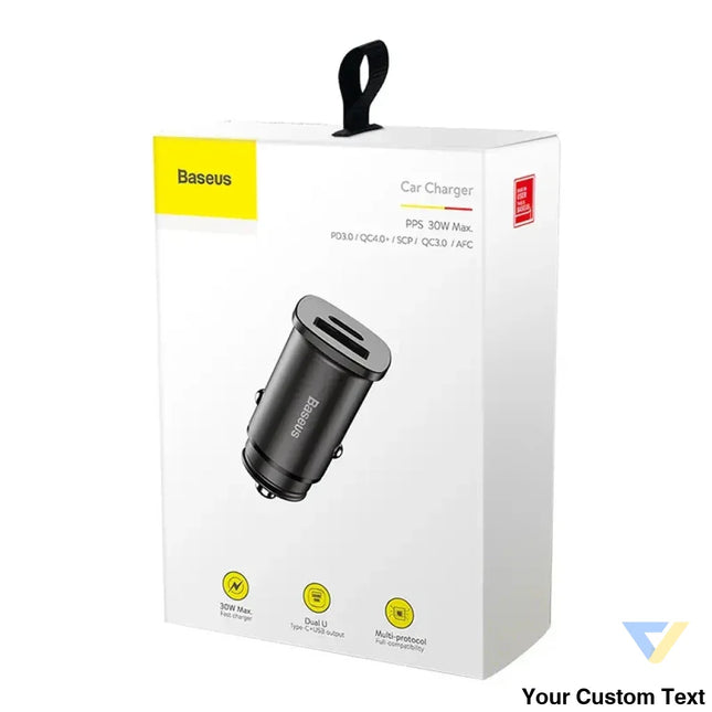 Ładowarka samochodowa Baseus Square PPS QC4.0 / PD3.0 5A 30W (czarna) Car chargers