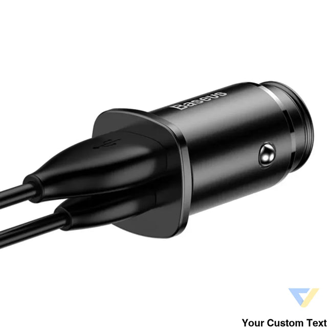 Ładowarka samochodowa Baseus Square PPS QC4.0 / PD3.0 5A 30W (czarna) Car chargers