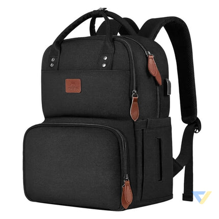 Laptop Backpack / Lunch Bag 15.6’’ Matein 1162 USB Black Bags cases backpacks