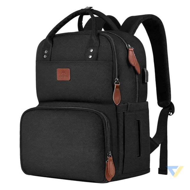 Laptop Backpack / Lunch Bag 15.6’’ Matein 1162 USB Black Bags cases backpacks