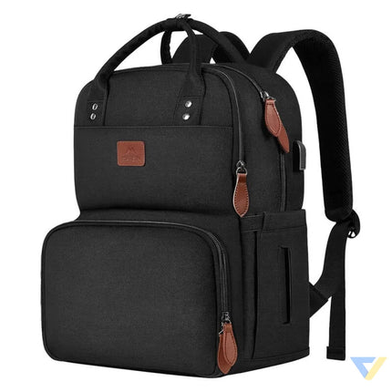 Laptop Backpack / Lunch Bag 15.6’’ Matein 1162 USB Black Bags cases backpacks