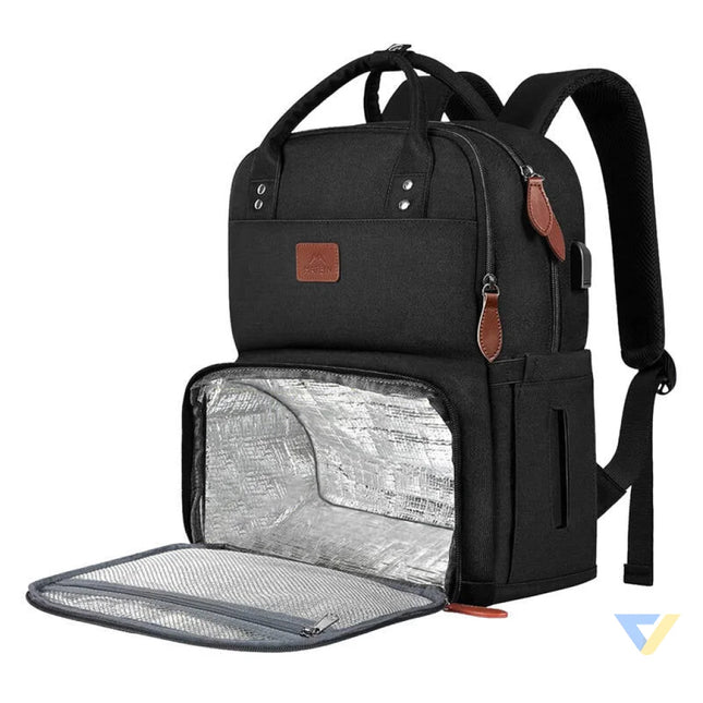 Laptop Backpack / Lunch Bag 15.6’’ Matein 1162 USB Black Bags cases backpacks