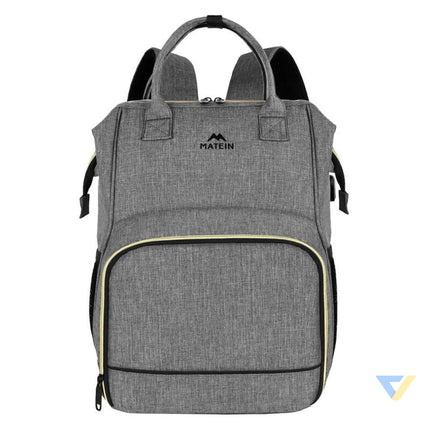 Laptop Backpack / Lunch Bag 15.6’’ Matein 1368 USB Grey Bags cases backpacks