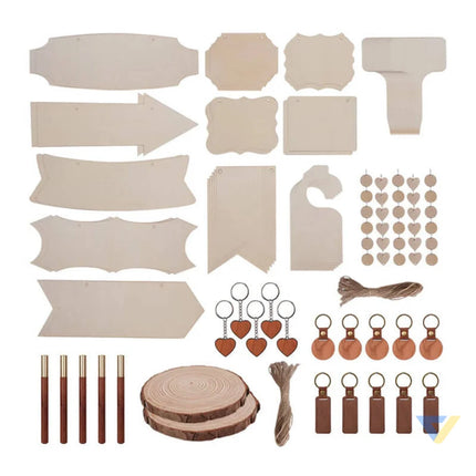 LaserPecker Wooden engraving materials set (190 pcs) Accessories