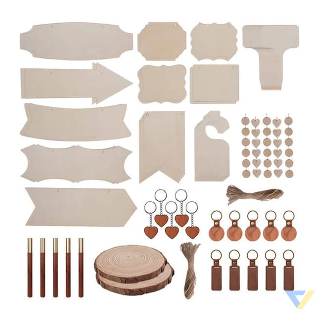 LaserPecker Wooden engraving materials set (190 pcs) Accessories