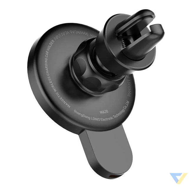 LDNIO Car Mount,MA20 with inductive charger 15W and metal ring (Black) Phone holders