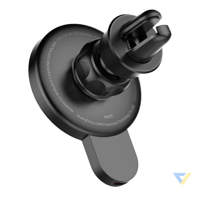 LDNIO Car Mount,MA20 with inductive charger 15W and metal ring (Black) Phone holders