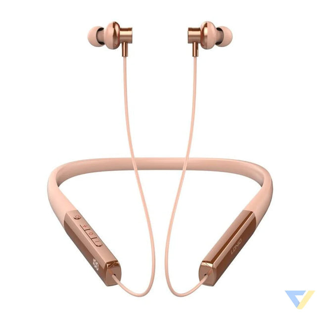 LDNIO N01 wireless neckband headphones (rose gold) Sports
