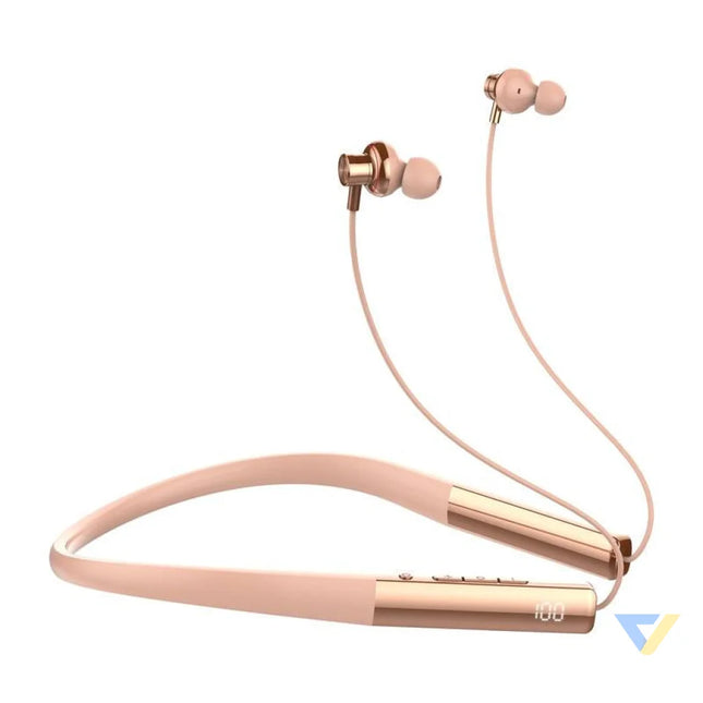 LDNIO N01 wireless neckband headphones (rose gold) Sports