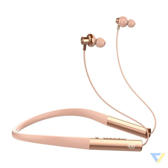 LDNIO N01 wireless neckband headphones (rose gold) Sports