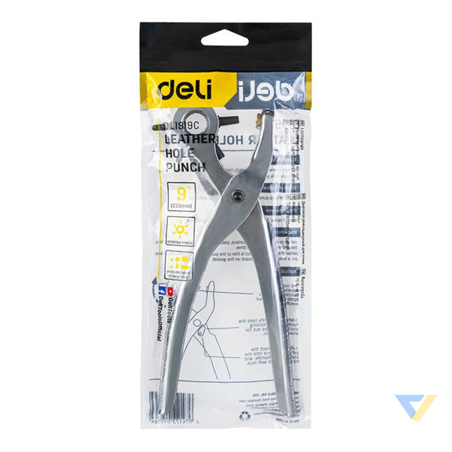 Leather Hole Punch 9’’ Deli Tools EDL1919C (silver) Pliers