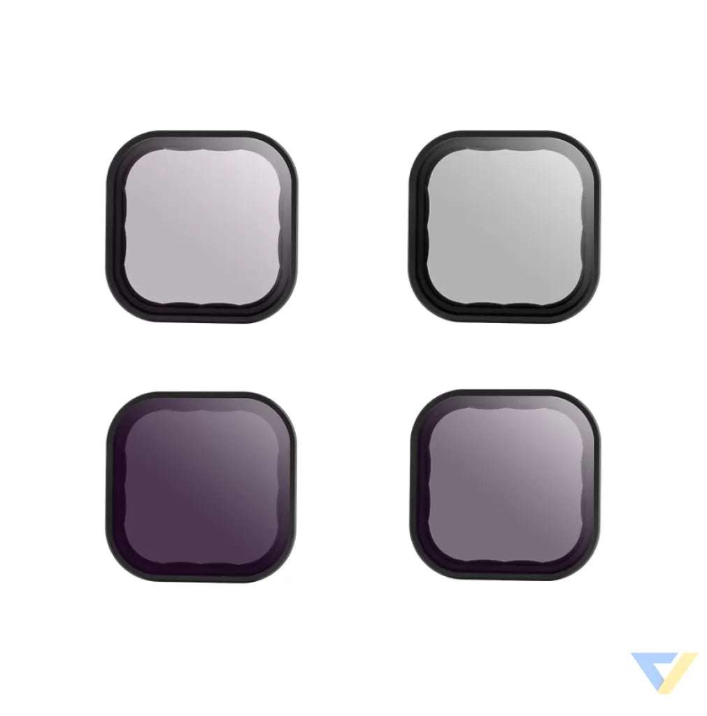 Lens filter set CPL + ND 8/16/32 Telesin for GoPro Hero 9 / Hero 10 / Hero 11 / Hero 12 (GP FLT 903) For sports cameras