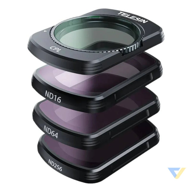Lens filter set CPL + ND16/64/256 TELESIN for DJI Osmo Pocket 3 For sports cameras