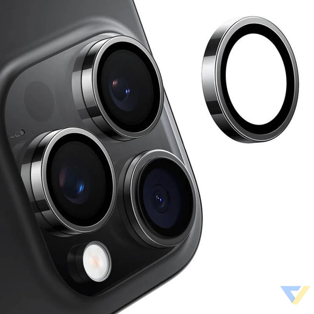 Lensguard Camera Glass for iPhone 16 Pro (Black) For smartphones