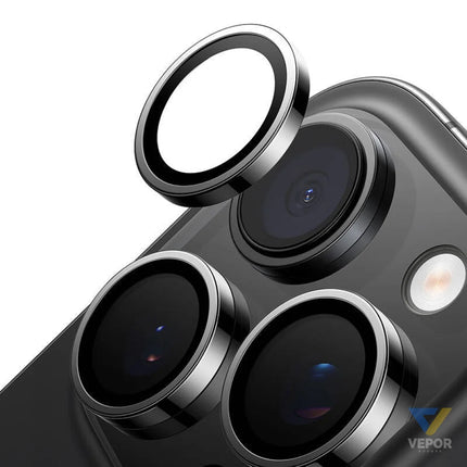 Lensguard Camera Glass for iPhone 16 Pro (Black) For smartphones
