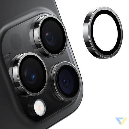 Lensguard Camera Glass for iPhone 16 ProMax (Black) For smartphones
