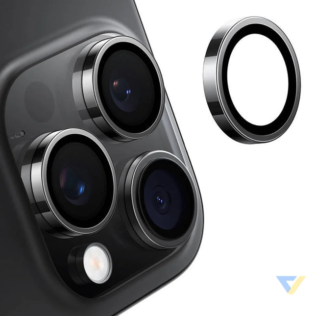 Lensguard Camera Glass for iPhone 16 ProMax (Black) For smartphones