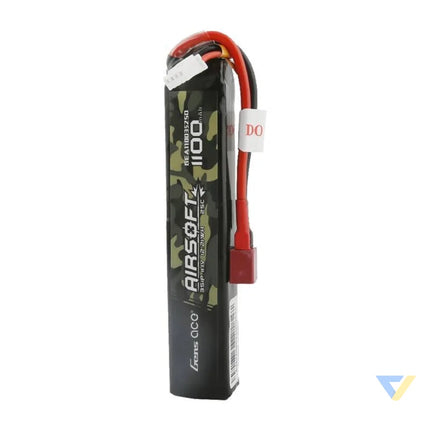 Lipo Gens ace 25C 1100mAh 3S1P 11.1V Airsoft Gun battery with T plug Lithium and NiMH