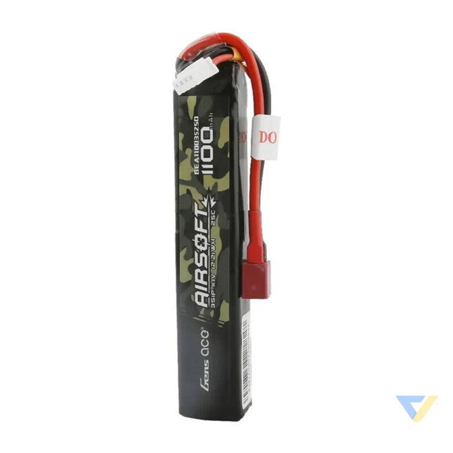 Lipo Gens ace 25C 1100mAh 3S1P 11.1V Airsoft Gun battery with T plug Lithium and NiMH