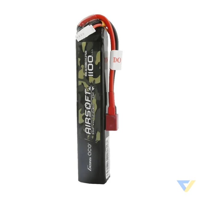 Lipo Gens ace 25C 1100mAh 3S1P 11.1V Airsoft Gun battery with T plug Lithium and NiMH