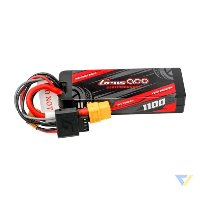 Lipo Gens ace G Tech 1100mAh 11.1V 3S1P 60C GRP 76 Hardcase Battery with XT60 Plug Lithium and NiMH