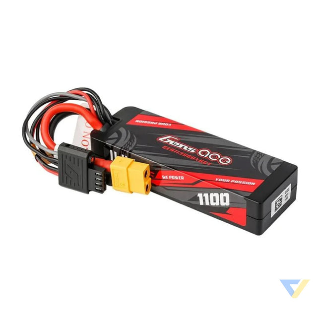 Lipo Gens ace G Tech 1100mAh 11.1V 3S1P 60C GRP 76 Hardcase Battery with XT60 Plug Lithium and NiMH