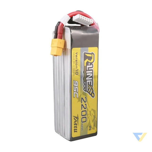 Lipo Tattu R Line 22.2V 2200mAh 6S 95C battery with XT60 connector Lithium and NiMH