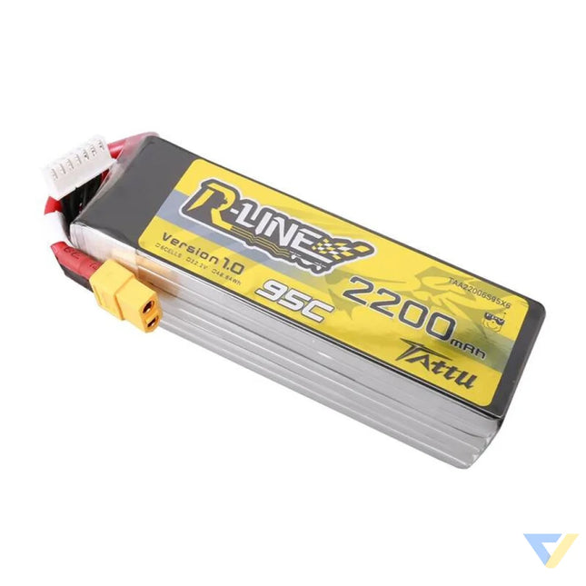 Lipo Tattu R Line 22.2V 2200mAh 6S 95C battery with XT60 connector Lithium and NiMH