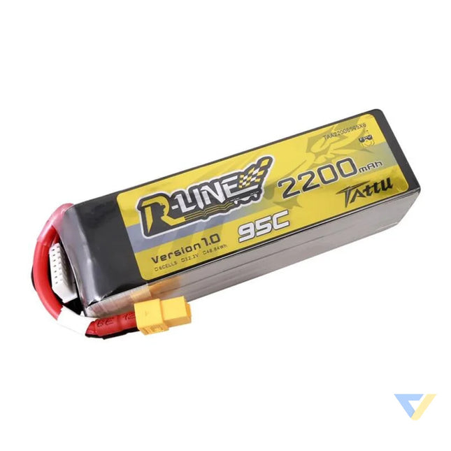 Lipo Tattu R Line 22.2V 2200mAh 6S 95C battery with XT60 connector Lithium and NiMH