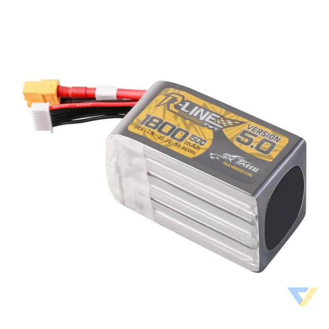 Lipo Tattu R Line Version 5.0 1800mAh 22.2V 150C 6S battery with XT60 connector Lithium and NiMH