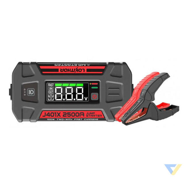 Lokithor J401X Jump Starter / Booster 2500A + Powerbank 20000mAh + Flashlight 4 in 1 Device working in 40°C Jump