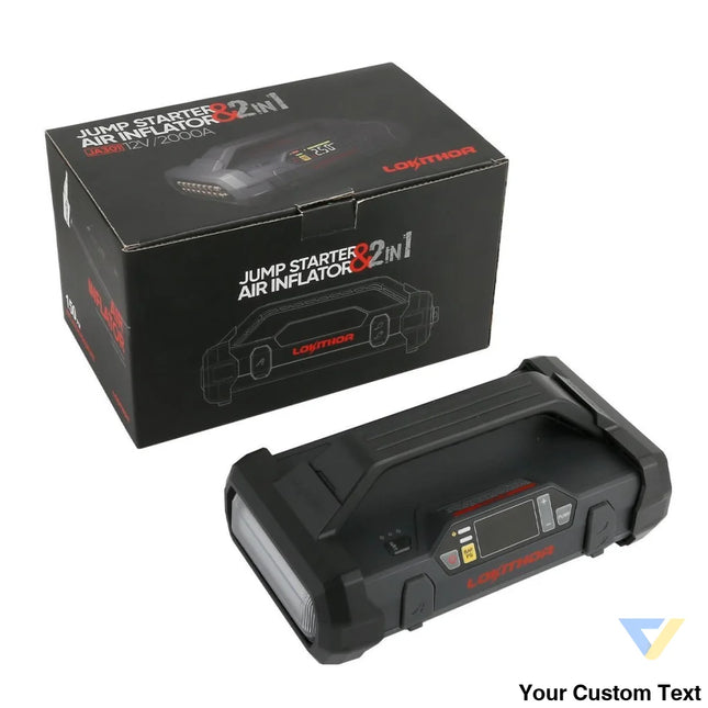 Lokithor JA301 Jump Starter / Booster 2000A + Powerbank 20000mAh + Compressor + Flashlight 4 in 1 Device Jump starters