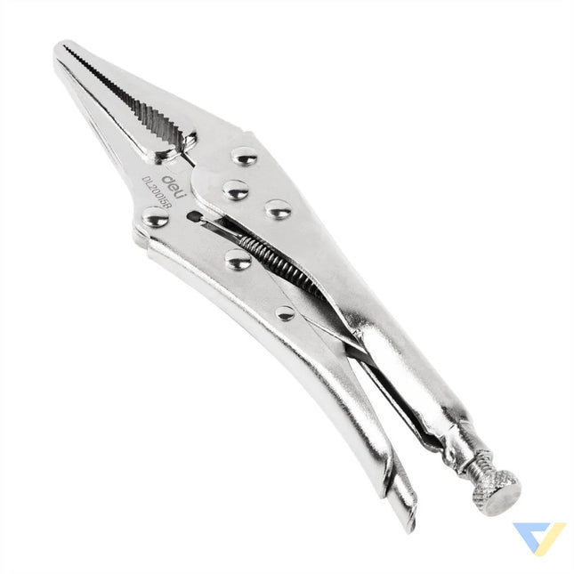 Long Nose Locking Pliers 9’’ Deli Tools EDL20015B (silver) Pliers