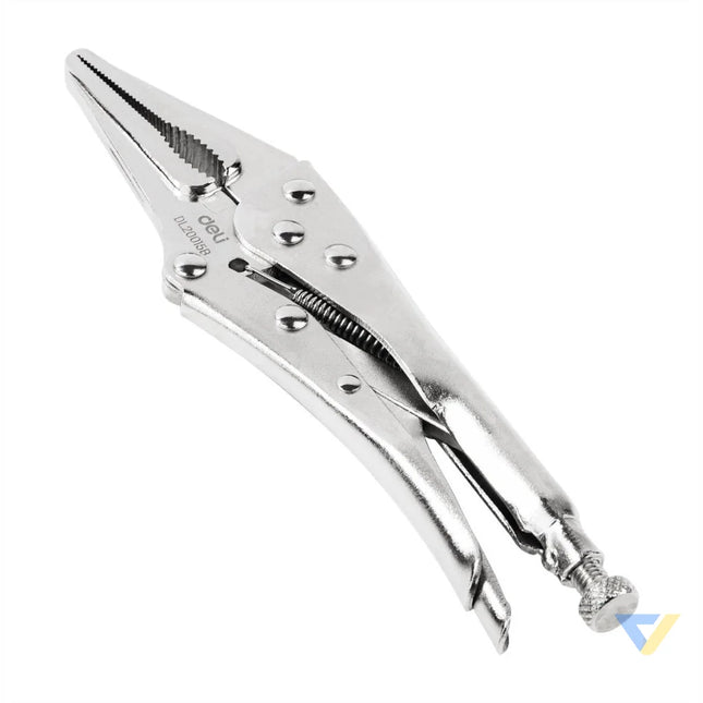 Long Nose Locking Pliers 9’’ Deli Tools EDL20015B (silver) Pliers