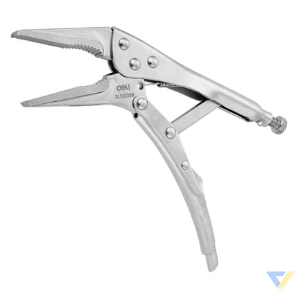 Long Nose Locking Pliers 9’’ Deli Tools EDL20015B (silver) Pliers
