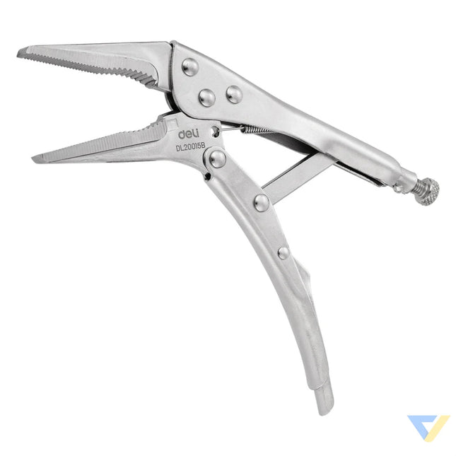 Long Nose Locking Pliers 9’’ Deli Tools EDL20015B (silver) Pliers