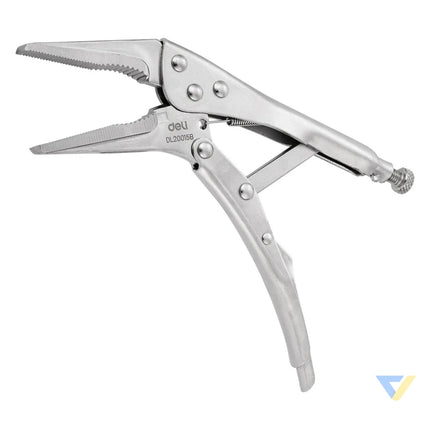 Long Nose Locking Pliers 9’’ Deli Tools EDL20015B (silver) Pliers